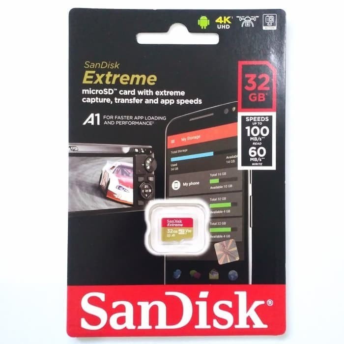 Microsd sandisk extreme v30 32gb memory card micro sd 32 gb A1 memori