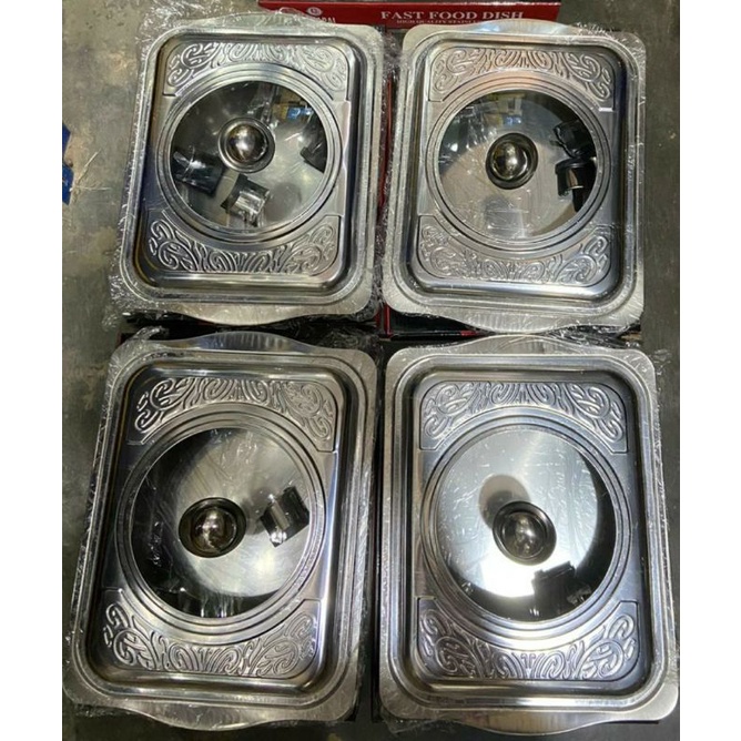 4 Pcs Prasmanan BMW Kitchenware Lauk Makanan Tutup Kombinasi Chafing Dish Fast Food BATAM