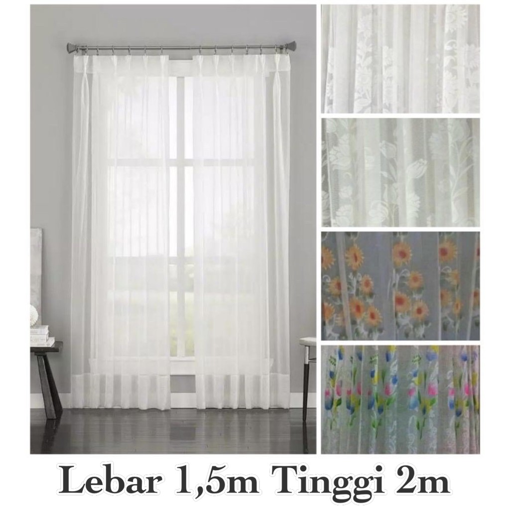 [ PINTU DAN JENDELA ] GORDEN VITRASE / DALAMAN GORDEN LEBAR 1,5M TINGGI 2M