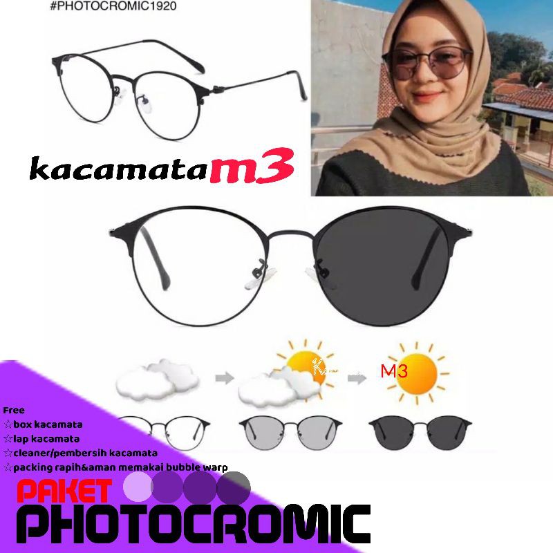 kacamata photocromic termurah,kacamata wanita/pria,untuk ukuran normal/plano(no minus,plus,silinder)