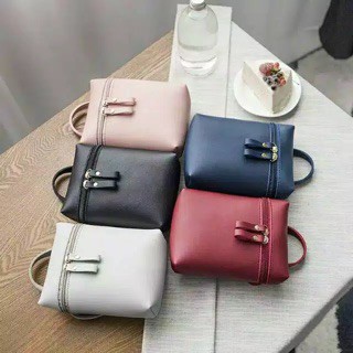 [LOKAL] DOMMO - D1236 MELANIE DIKIRIM DARI JAKARTA MORYMONY Dompet Pocket Hp Tas Selempang Wanita