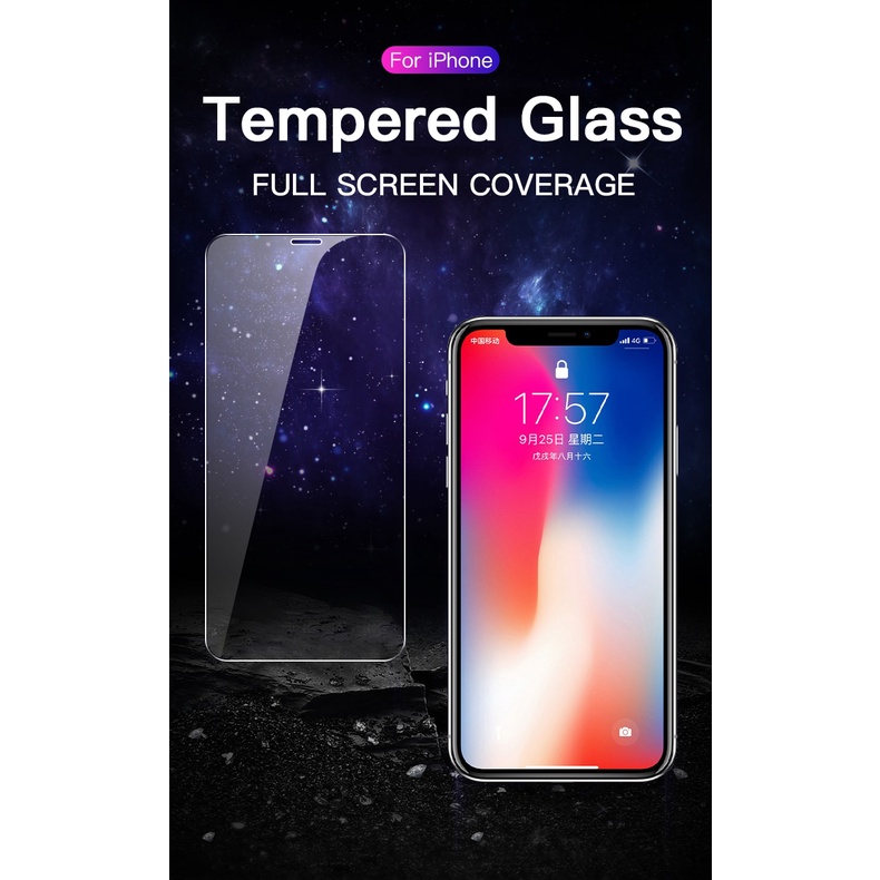 Pelindung Layar Tempered Glass Untuk Iphone 6 7 8 6s Plus Xr X Xs Max 11 Pro Max 6 7 8 Se