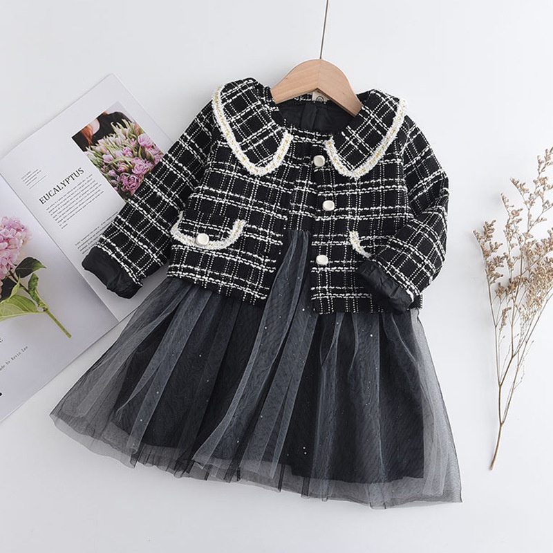 LittleAaron DRESS CHOAHEYO VEST EBV Baju Dress Anak Perempuan Import