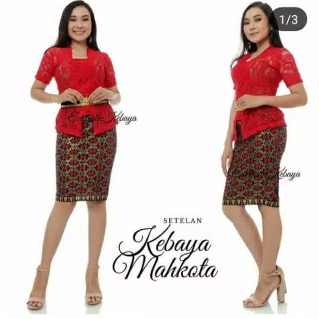 Setelan Kebaya Sofia Rok Pendek Kebaya Bali Modern 009