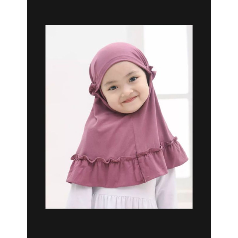 (TERLARIS) Jilbab Carla Anak Bayi Usia 0 - 3 Tahun |Hijab Tk Baby Perempuan Newborn Lucu 6 Sampai 1 Thn |Kerudung Sekolah Lembut Sd  Terbaru 2 – 12 Bln Premium