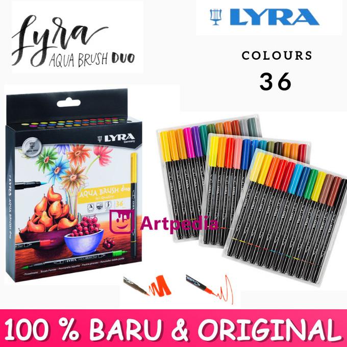 

(BISA COD) Lyra Aqua Brush Duo Dual Pen 36 Colors Set / LYRA Aqua Brush Duo 36 CUCI GUDANG Kode 1296