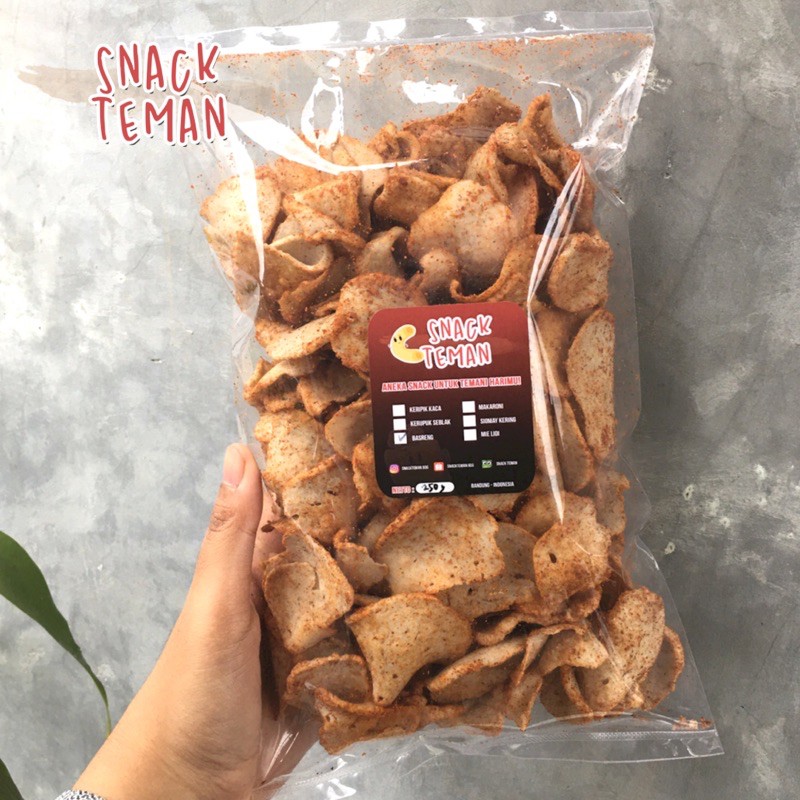 Jual Keripik Basreng Baso Goreng Bulat Renyah Cemilan Bandung Shopee Indonesia