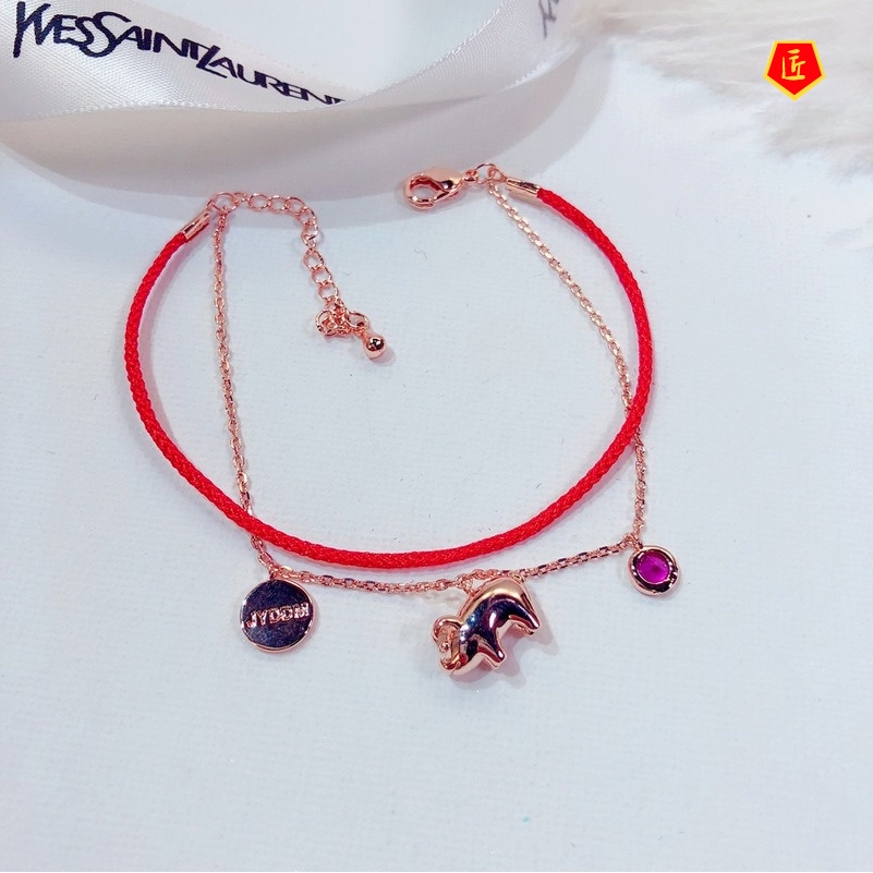 [Ready Stock]Red Rope Lucky Beads Bracelet