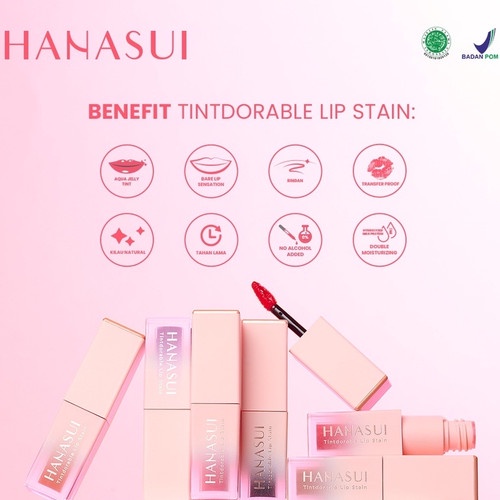 HANASUI Tintdorable Lip Stain Liptint / Lip Tint Lipstick Cair