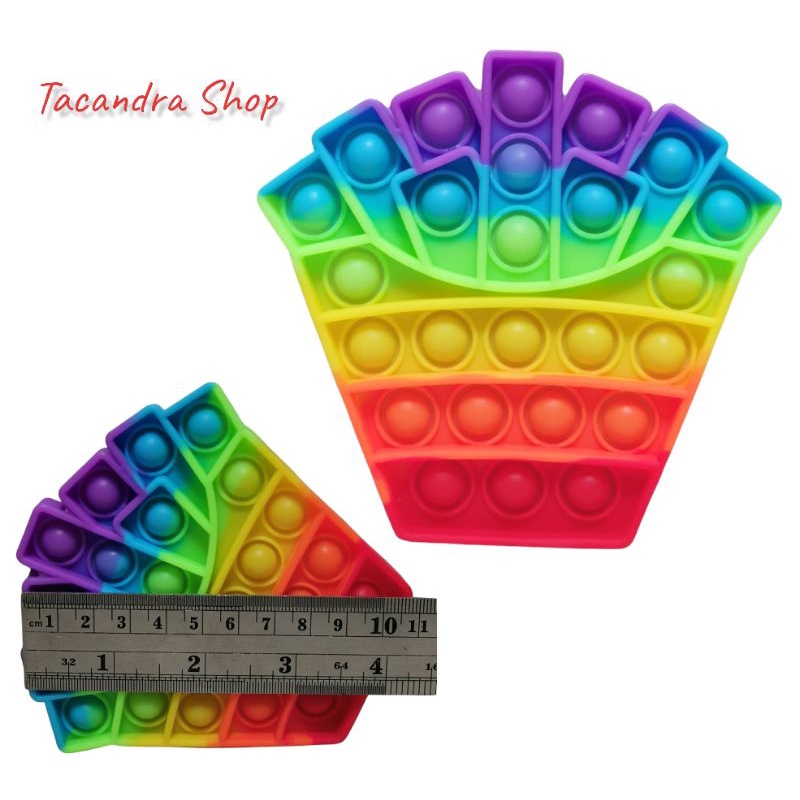 ( COD ) Mainan Anak Pencet Pop It Rainbow / Pop It Rainbow Murah / Mainan Pop It-Kentang