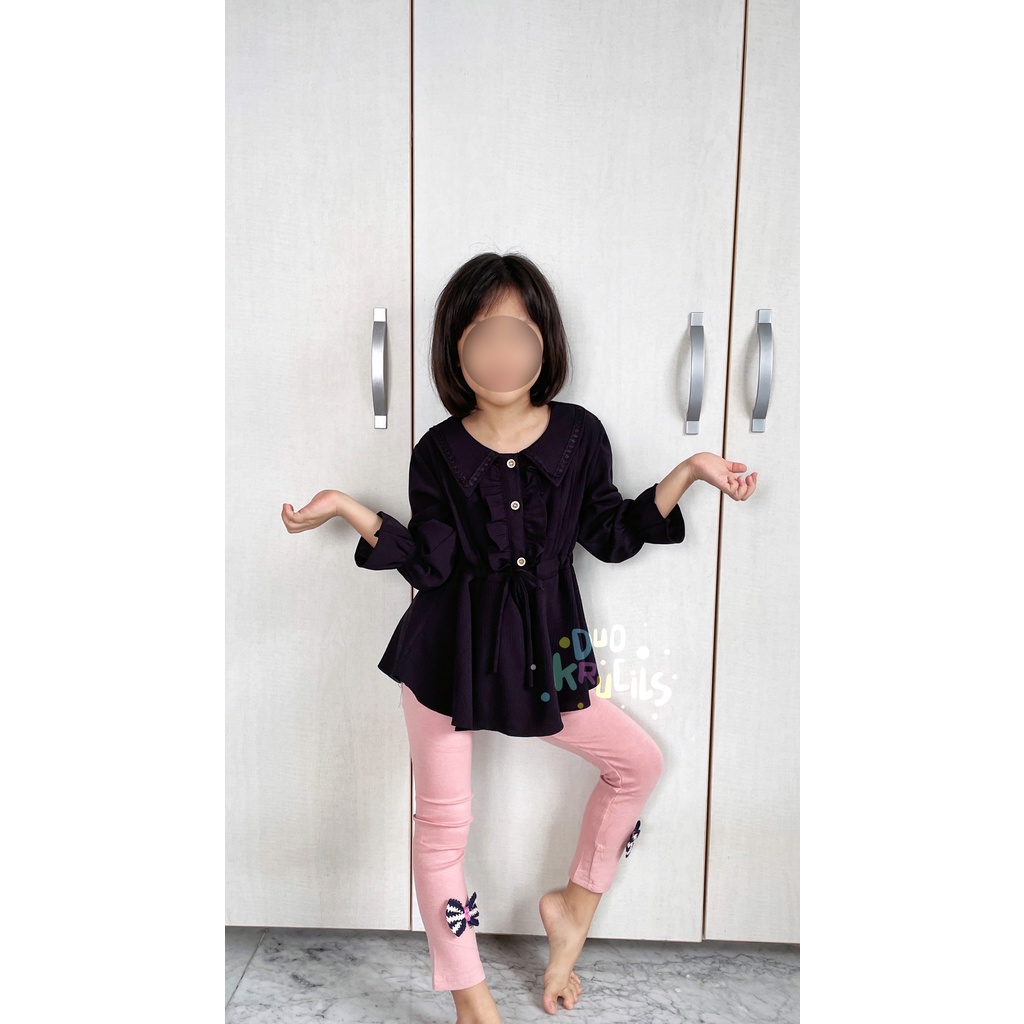 Atasan Kemeja anak perempuan lengan panjang | DUO KRUCILS