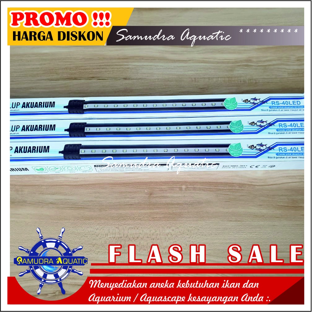 Lampu Aquarium CELUP 40 cm, Lampu Celup Aquarium Aquscape HEMAT ENERGY (GRATIS Bublewrap &amp; Kardus)