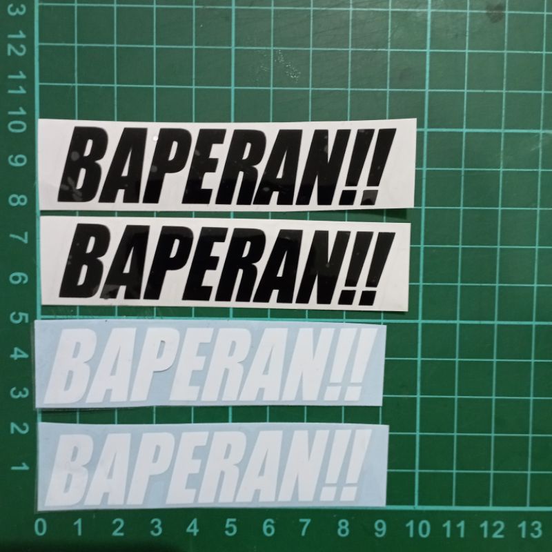 Sticker Cutting BAPERAN!