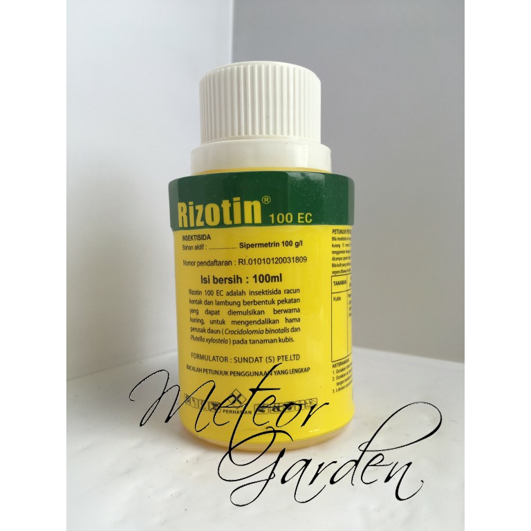 RIZOTIN INSEKTISIDA UNTUK KUTU DAUN, ULAT, DAN LALAT BUAH