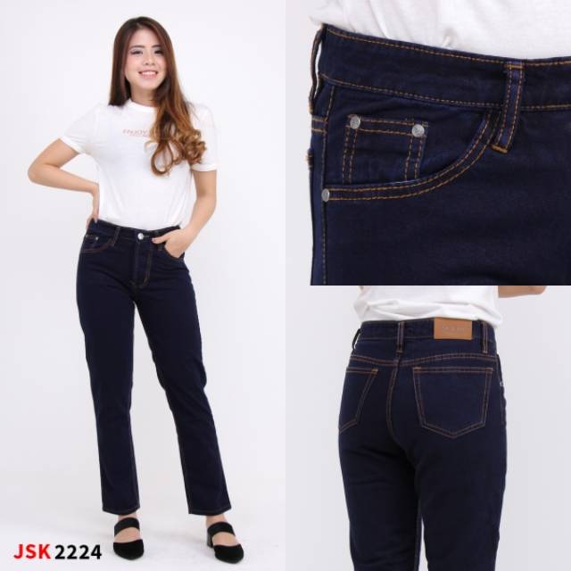 Celana Panjang Boyfriend Wanita Jeans