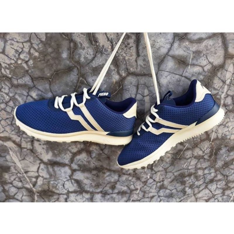 PIERO KENSEI RACER MIDNIGHT BLUE OFF WHITE SEPATU ORIGINAL BNIB SNEAKERS LIFESTYLE SNEAKER KASUAL