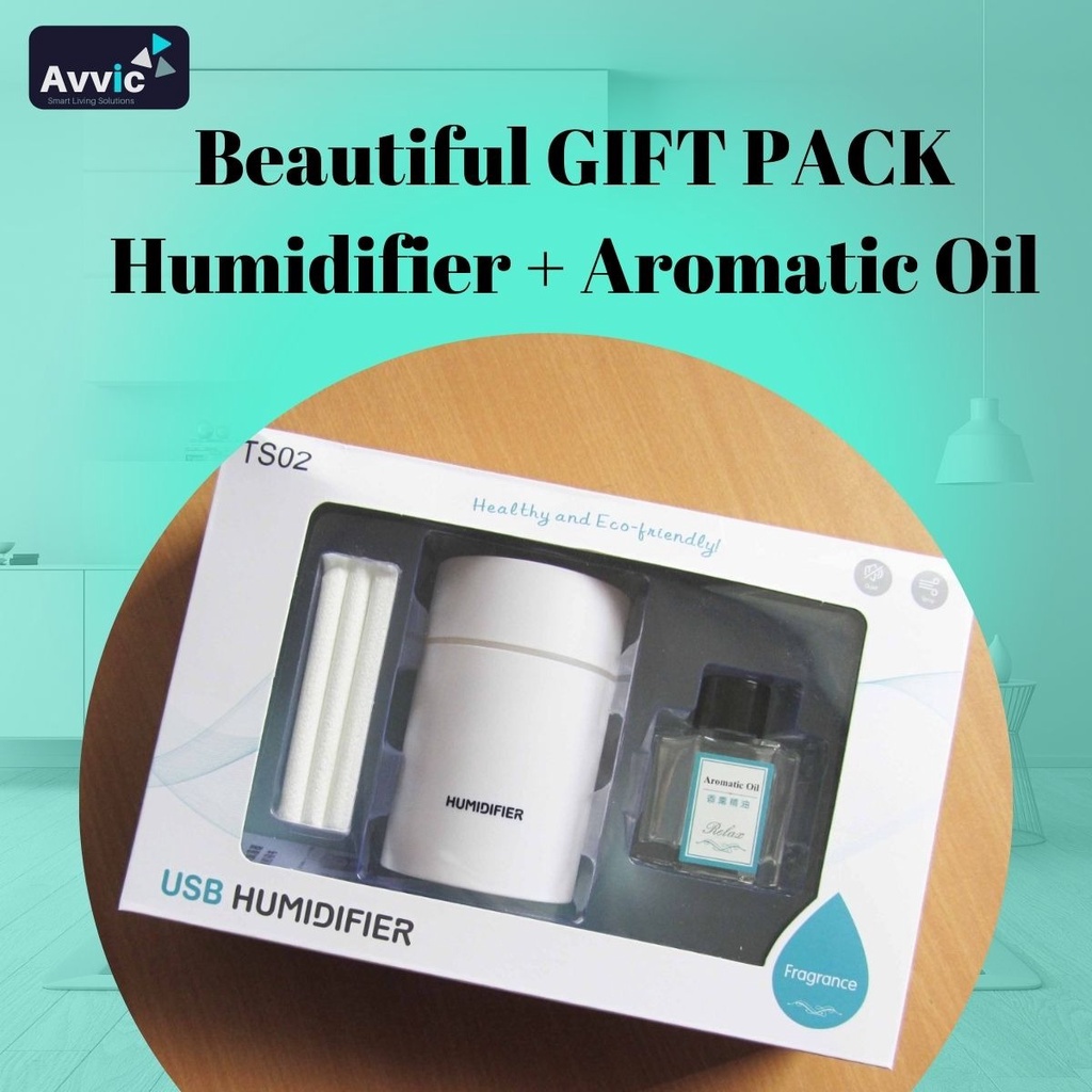 Gift Pack Portable Mini Humidifier AirPurifier OilDiffuser Aromaterapi