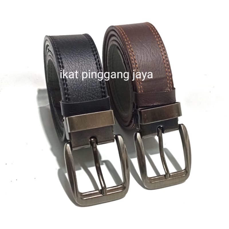 ikat pinggang peria mudel tusuk tali terbuat dari kulit imitasi kode JH03