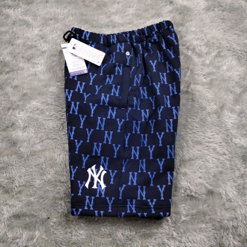 SHORT PANTS CELANA PENDEK NY MLB FULLPRINT HITAM AUTHENTIC PREMIUM FULLTAG