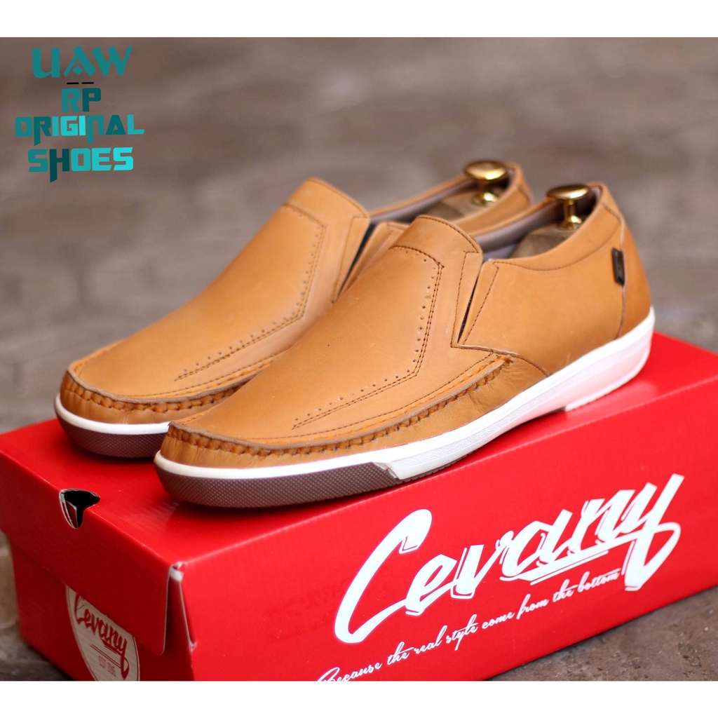 Garansi 100% Ori x RP ORIGINAL - Sepatu Cevany Sandro Light | Sepatu Pria Loafers Kulit Sapi Garut