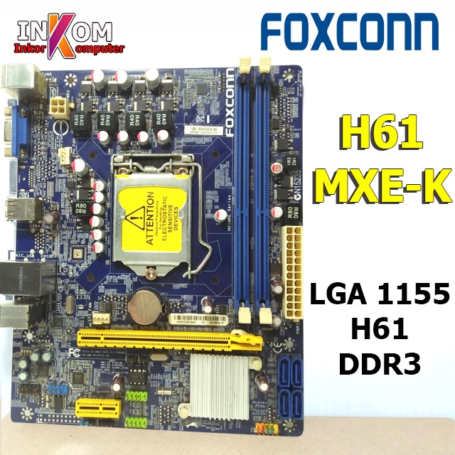 Mobo H61 Mainboard Motherboard Intel LGA 1155 Onboard FOXCONN