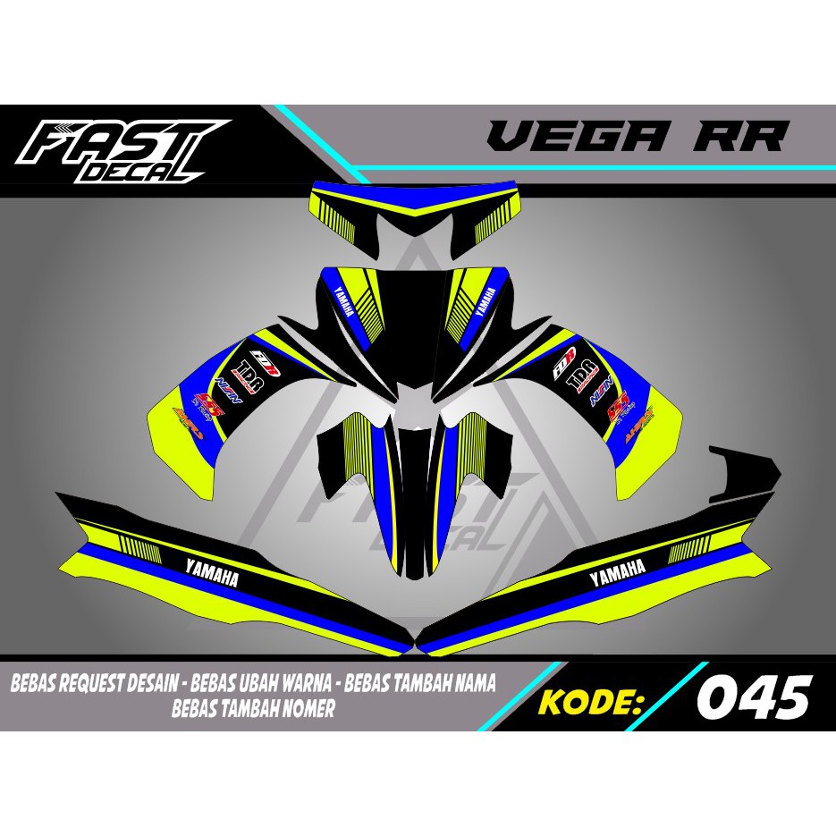 Decal stiker vega rr 045