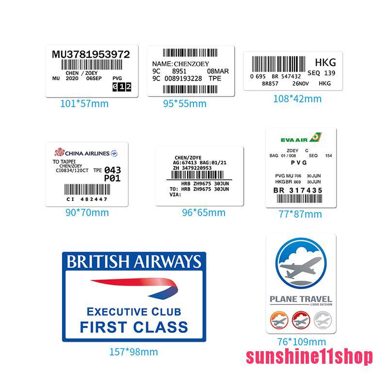 【SHOP】30PCS Boarding Pass Air Ticket Graffiti Stickers DIY Bike Travel Luggage