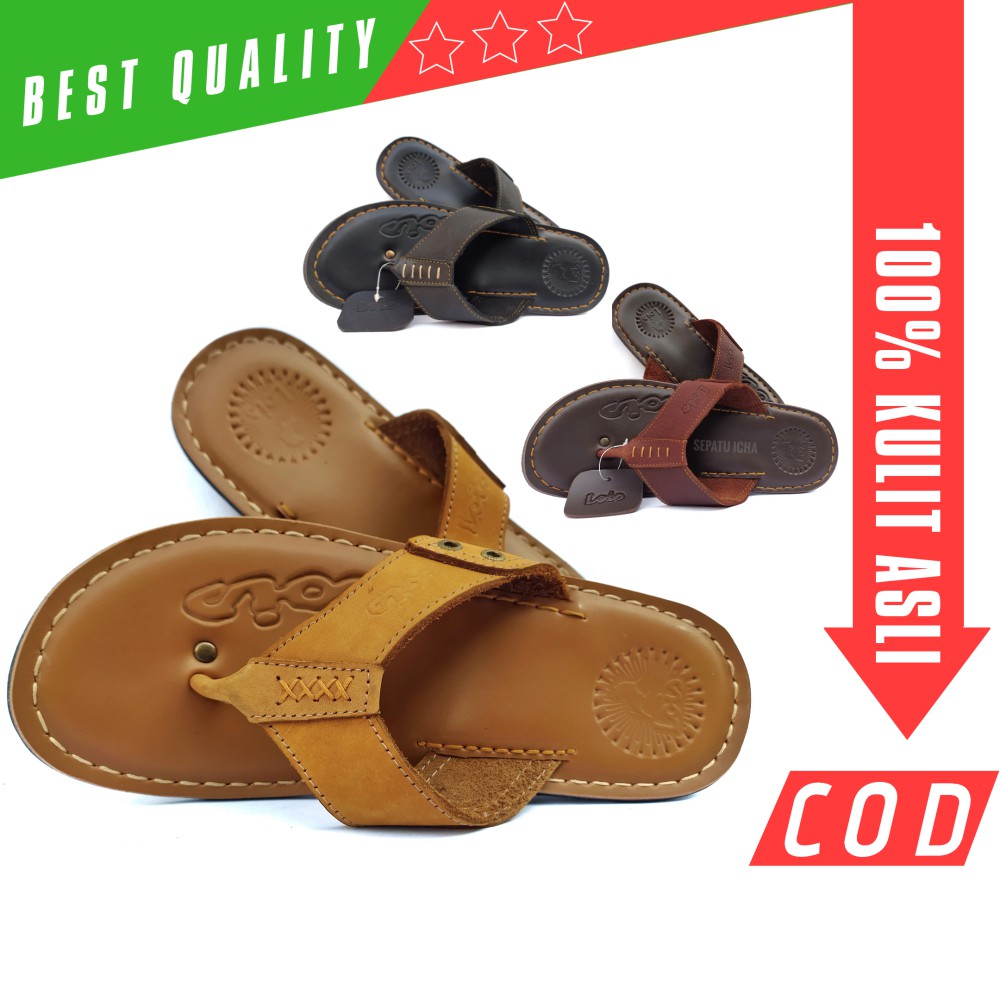 Sandal Kulit Murah Pria Sandal Jepit Casual Cowok Sendal Sandal Kulit Murah Pria Sandal Jepit Casual Cowok Sendal