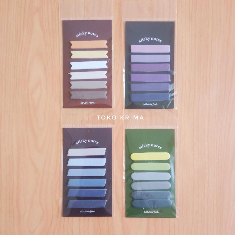 

Sticky Notes Stick Marker Penanda Halaman Buku Colorful