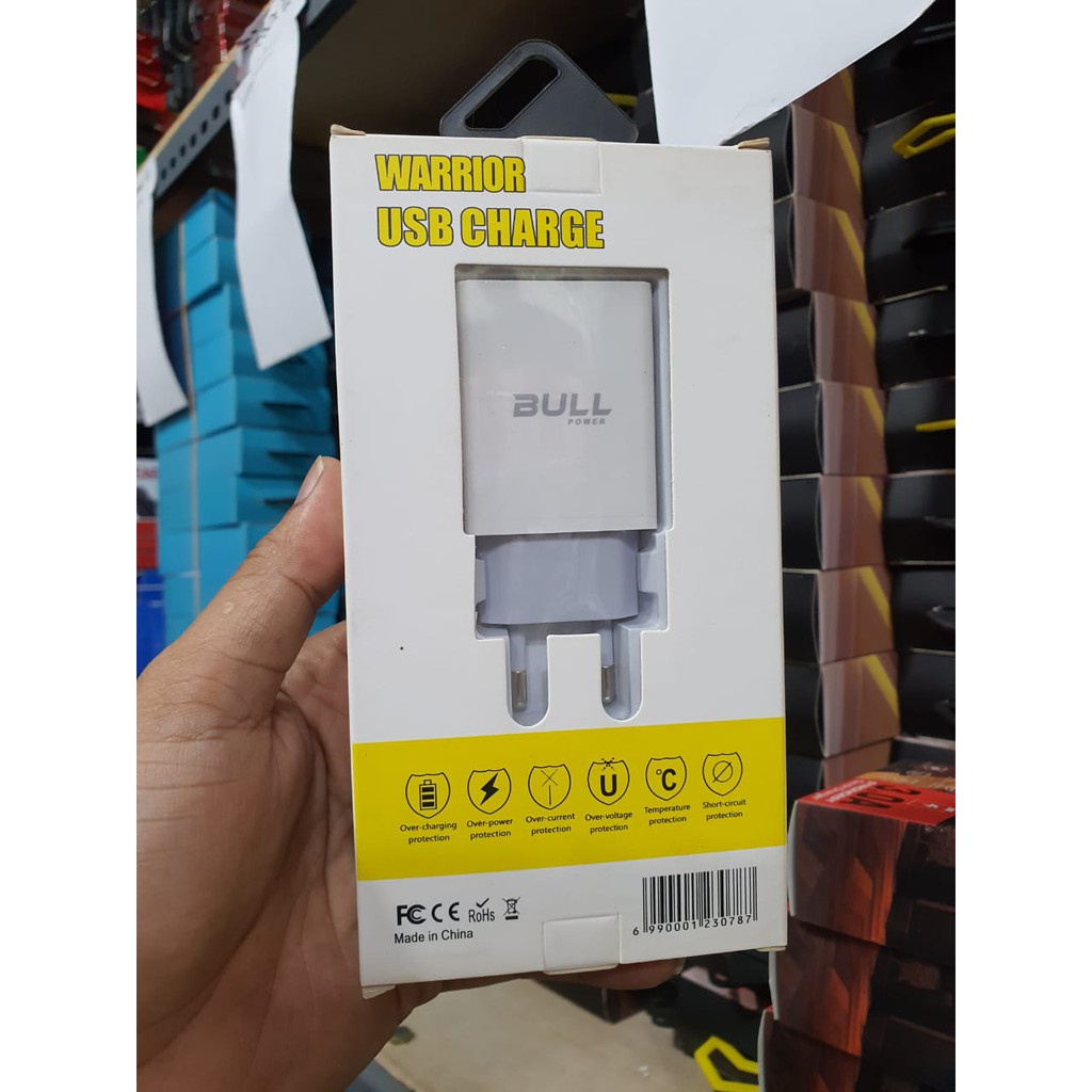 CHARGER HP BULL 2.1A ADAPTOR BULL ORIGINAL - Warrior USB Charger