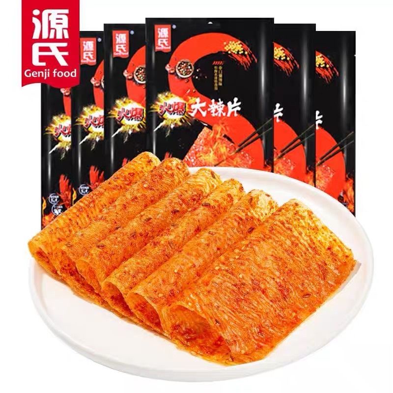 Spicy Skin Tofu Yuan Shi Da La Pian 108g
