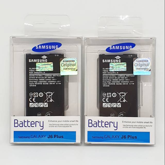 Baterai Batre Samsung Galaxy J6 Plus J6Plus Original SEIN 100% Battery Batere Batre Batt Bat