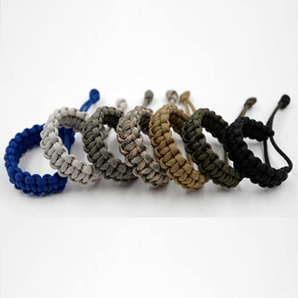 Chookyy 1PC Gelang Emergency Survival 7warna Tenun Aksesoris Luar Ruangan Paracord Cord