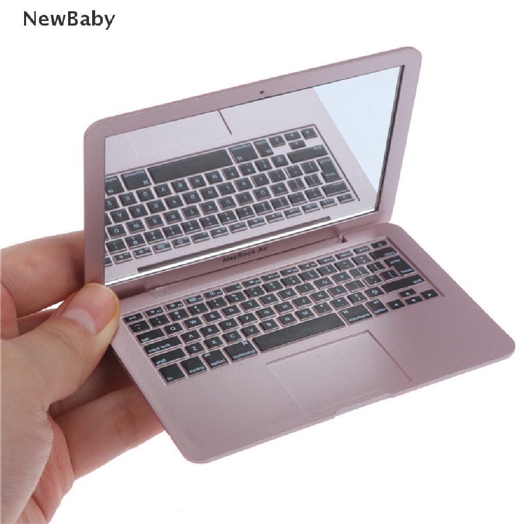 Mainan Cermin Saku mini Bentuk laptop Untuk Anak Perempuan