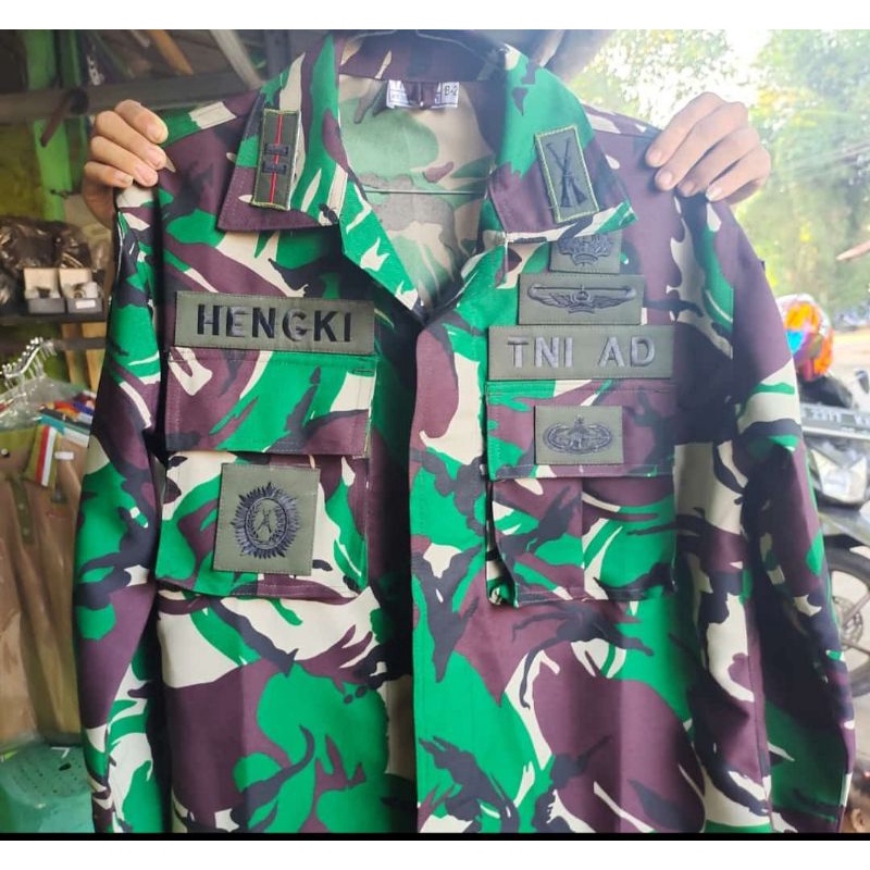 BAJU PDL TNI VELBED WOOL 888 WARNA PEMBAGIAN MALVINAS