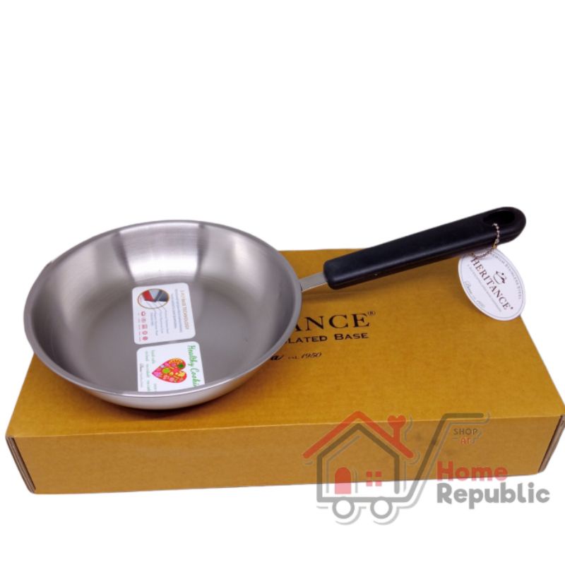 BIMA HERITANCE PRO LITE FRYPAN 3 PLY STAINLESS Penggorengan Stainless BP121820 BP120820-BP120820 20cm