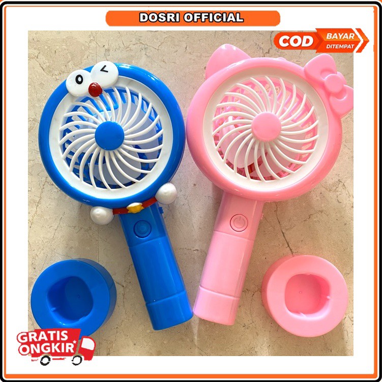 [NEW] Kipas Angin Mini Genggam Karakter / Mini Fan Portable With LED Light