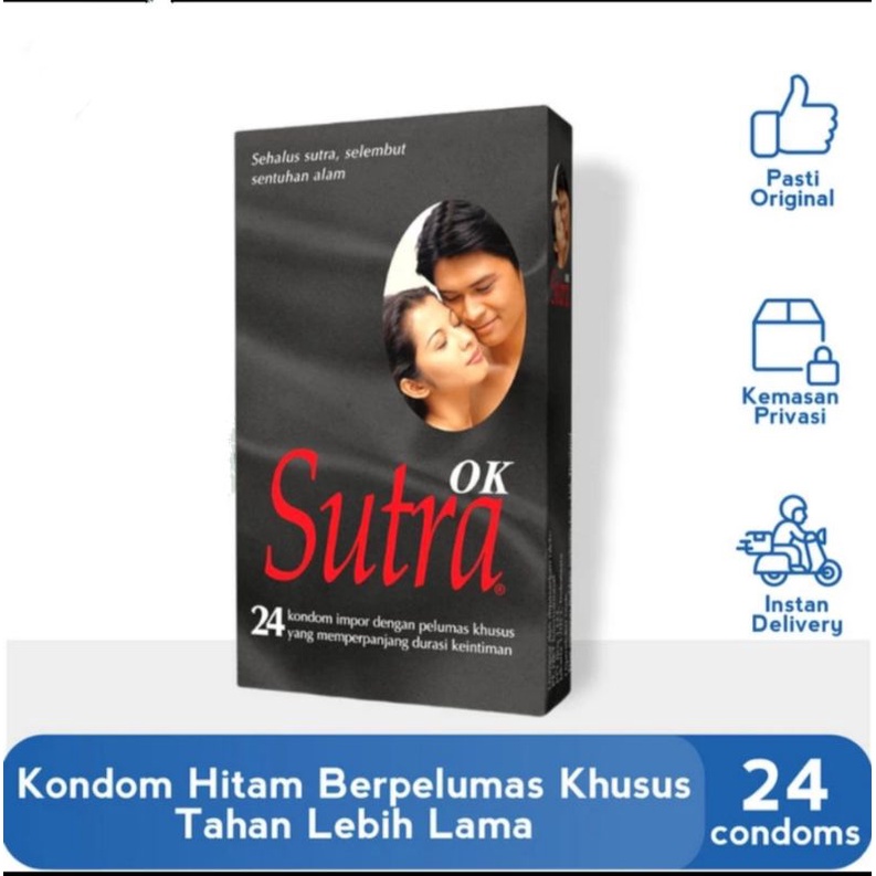 sutra ok isi 24 kondom sutra hitam