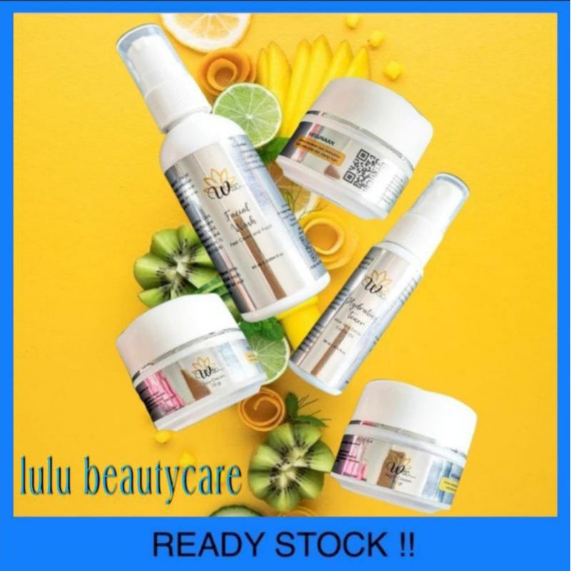 skincare wsc organic pemutih wajah glowing bpom paket pemutih