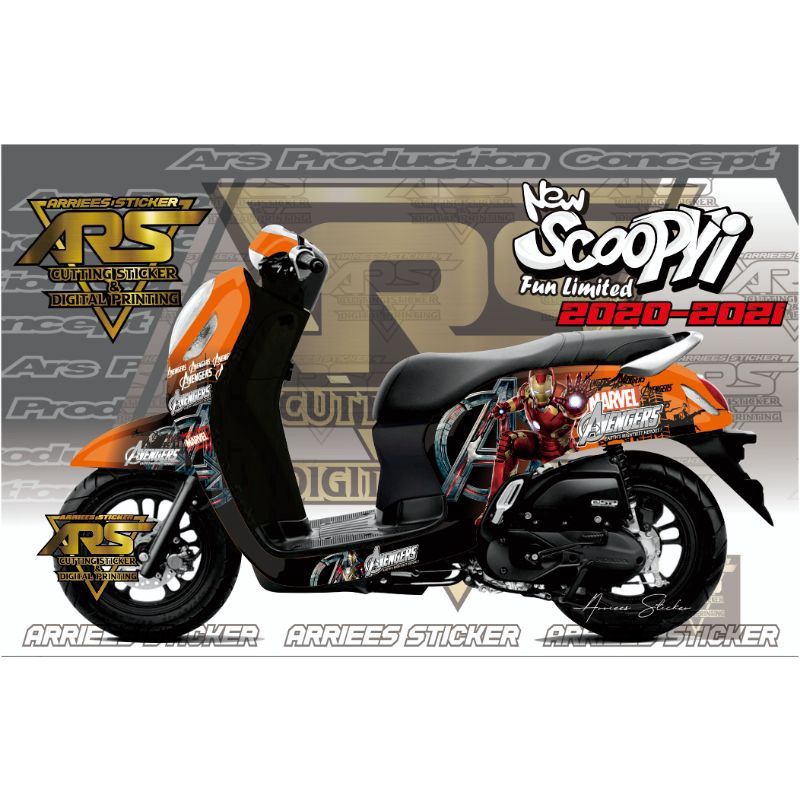 Decal Seticker motor Scoopy 2022