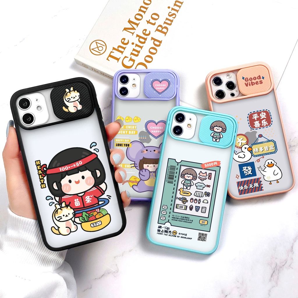 Case Slide (KG3) Softcase Macaron IPHONE 11 PRO PROMAX 12 PROMAX 13 PRO 6 7 8 PLUS X XS MAX