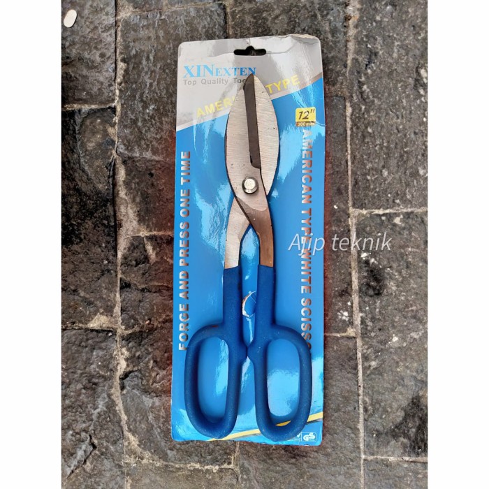 Guntjng seng plat holo baja ringan 12 inch gagang karet Xinexteen