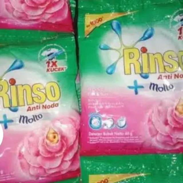 RINSO BUBUK SACHET 1 RENCENG ISI 6 SACHET