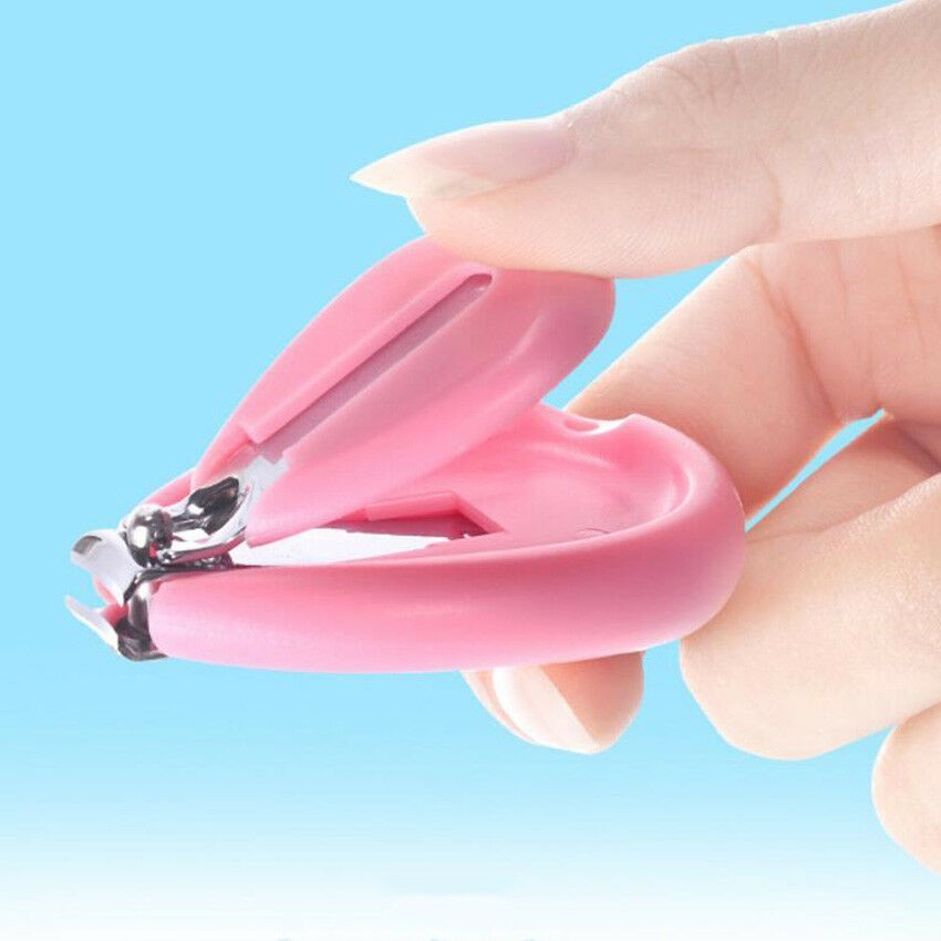 Gunting Kuku Bayi Oval Warna Warni / Baby Manicure Nail Clipper