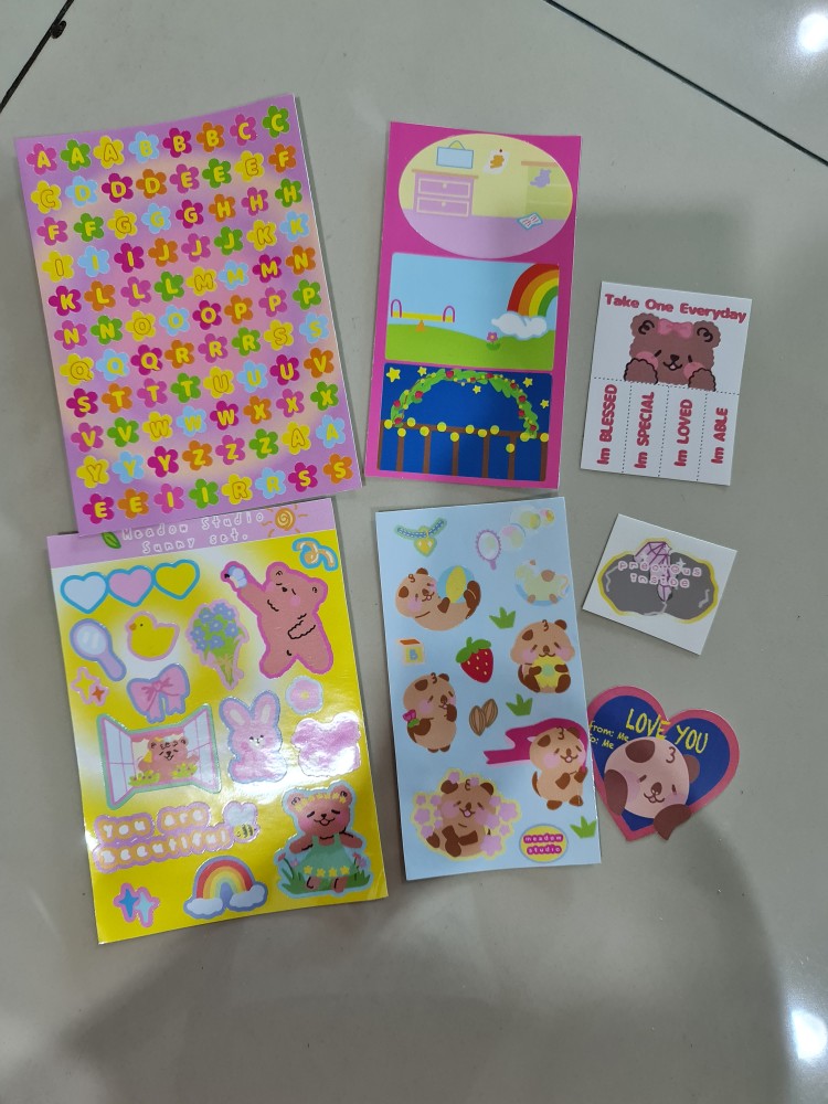 Flower Bed Alphabet Stickers