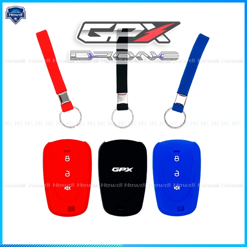 Cover Kunci Bahan Silikon Dengan Gantungan Kunci Untuk GPX DRONE 150 2021-2022