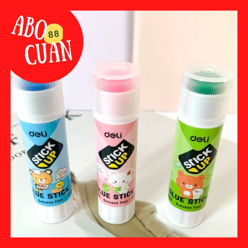 

[COD] Lem Stick Deli Glue Stik Lem Putar Alat Tulis Sekolah Kantor Lem Kertas Putar Warna Pastel