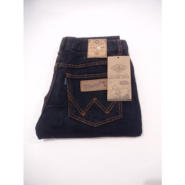 Celana jeans Wrangler Standar Reguler Original Pria 100% Asli Size 28-38 Panjang Standar Reguler