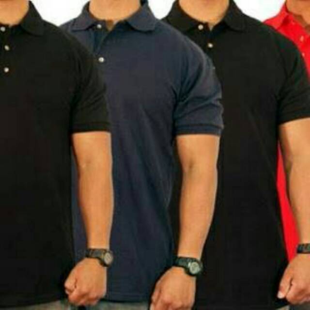 Kaos kerah pendek unisex (pria/wanita)