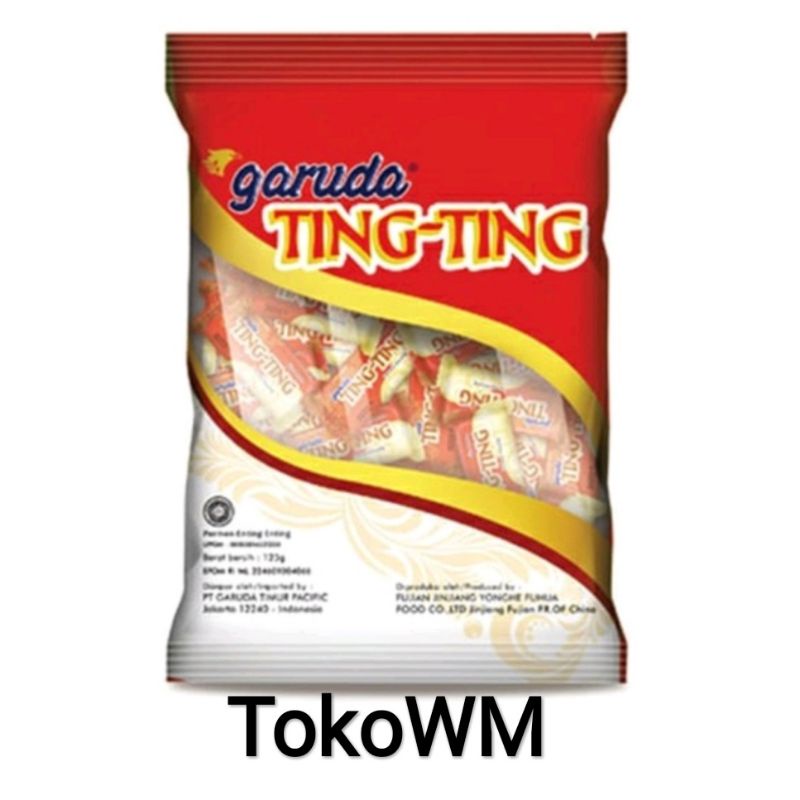 

Permen garuda ting-ting kacang 1 bsk isi 50 butir